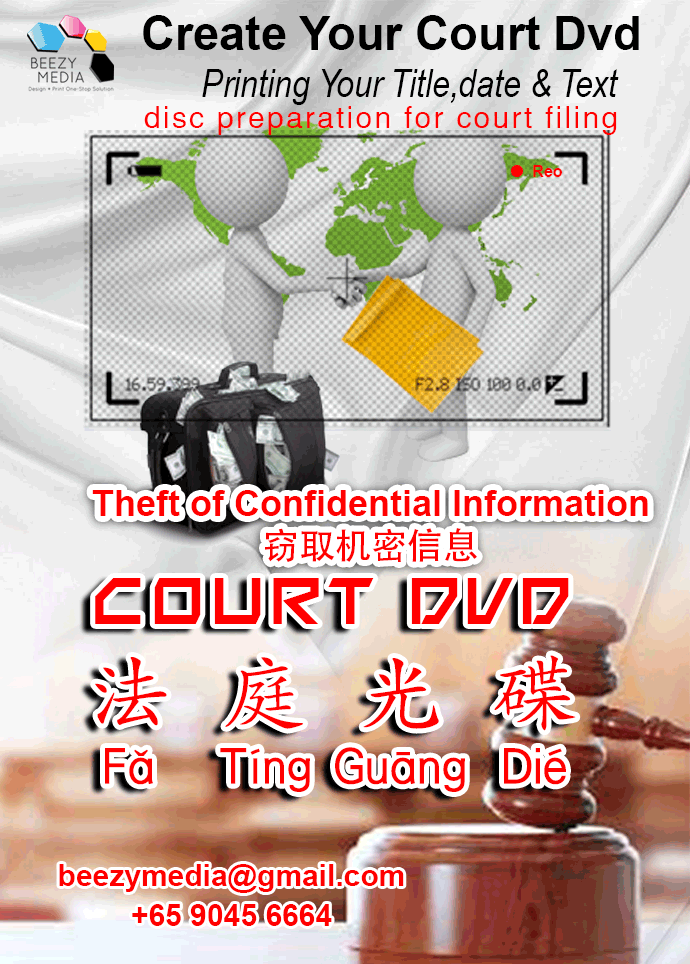 Singapore CD-DVD-R disc preparation for court filing-+6590456664