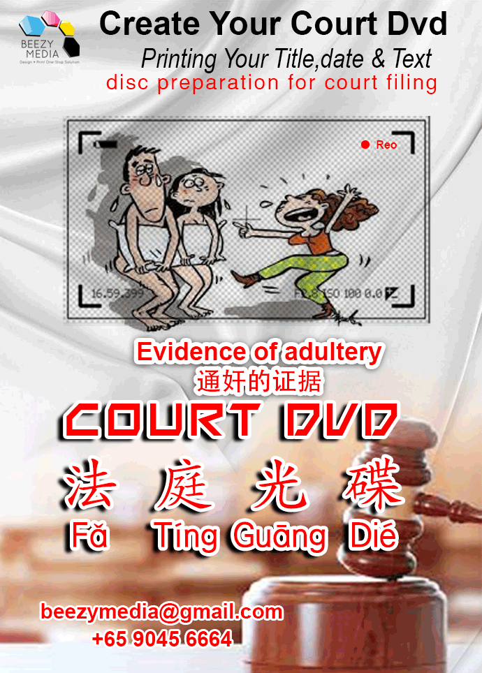 Singapore CD-DVD-R disc preparation for court filing-+6590456664